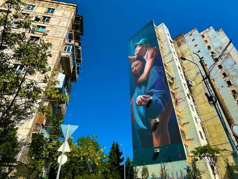 Tbilisi: Soviet Suburbs and Murals Exhibition Guided Tour - Soviet suburb architecture gets rewritten by murals on eight-floor blocks