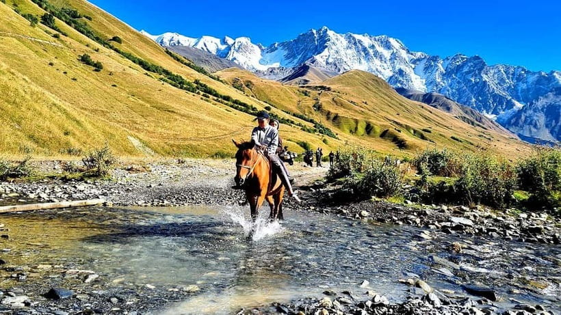 Ushguli: Horse Riding Tour to Shkhara Glacier - Guide and language setup: local horsemen, coordinator support